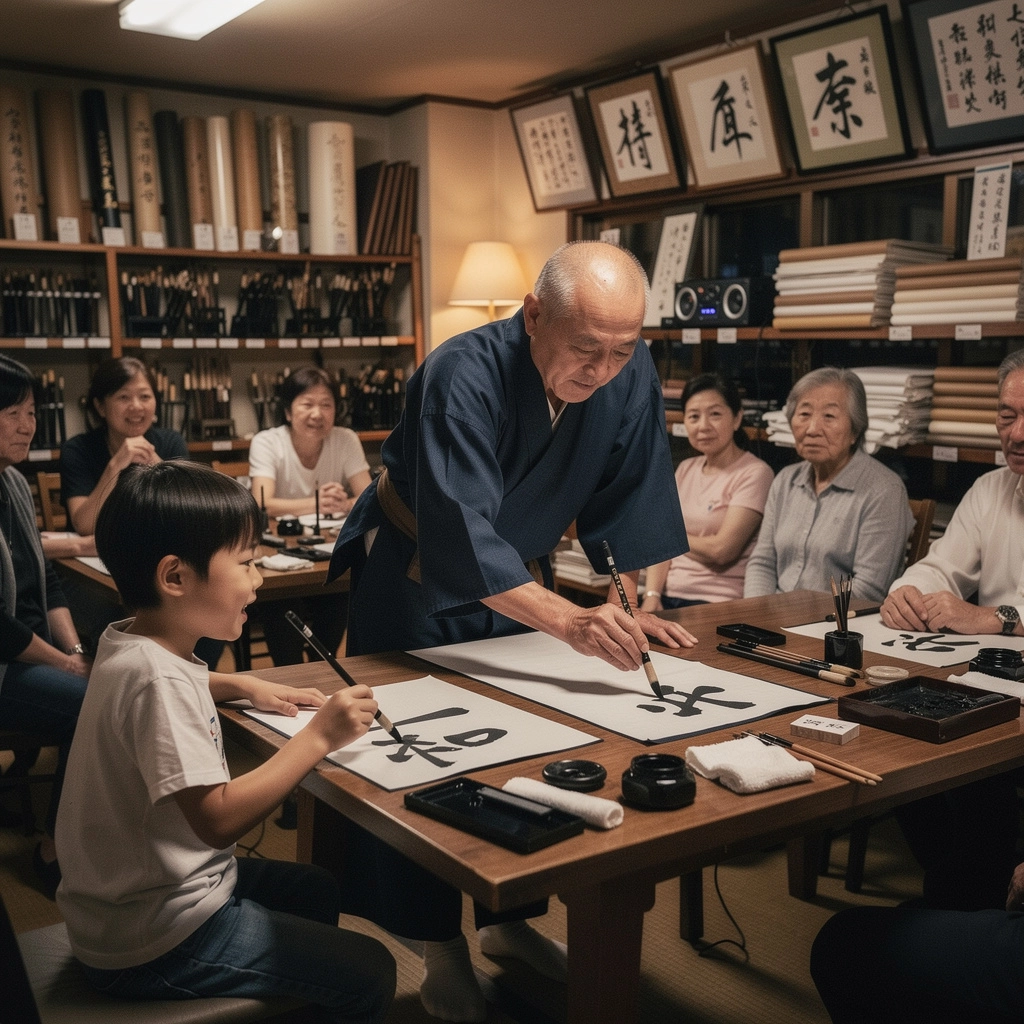 ペイントされた陶器の鉢に植えられた小さな観葉植物