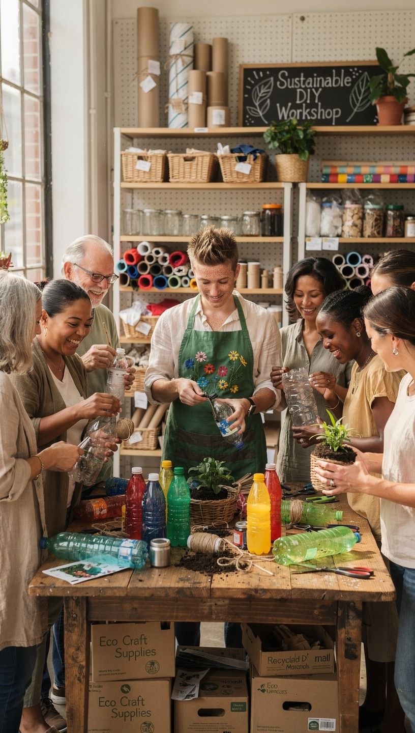 手作りの木製フレームに飾られたカラフルな糸玉の写真